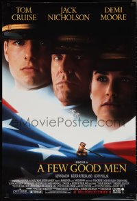 2k0980 FEW GOOD MEN advance DS 1sh 1992 best close up of Tom Cruise, Jack Nicholson & Demi Moore!