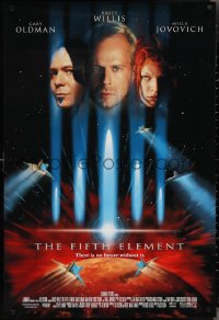 2k0981 FIFTH ELEMENT DS 1sh 1997 Bruce Willis, Milla Jovovich, Oldman, directed by Luc Besson!