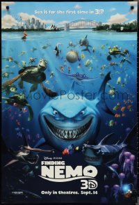 2k0984 FINDING NEMO advance DS 1sh R2012 Disney & Pixar animated fish movie, cool image of cast!