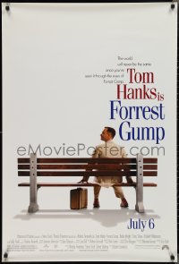2k0991 FORREST GUMP advance 1sh 1994 Tom Hanks sits on bench, Robert Zemeckis classic!