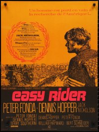2k0389 EASY RIDER French 23x31 R1980s Peter Fonda, motorcycle biker classic directed by Hopper!