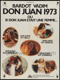 2k0406 MS. DON JUAN French 24x32 1973 great montage of sexy naked Brigitte Bardot, Roger Vadim
