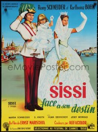 2k0423 SISSI: THE FATEFUL YEARS OF AN EMPRESS French 23x31 R1960s Romy Schneider by Marquet!