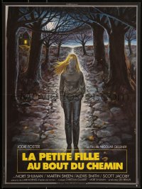 2k0442 LITTLE GIRL WHO LIVES DOWN THE LANE French 16x21 1977 Jodie Foster in fear, Landi art!