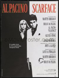 2k0445 SCARFACE French 15x20 1984 Al Pacino as Tony Montana, Michelle Pfeiffer, Brian De Palma!