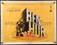 2k0759 BEN-HUR style B 1/2sh 1960 Charlton Heston, William Wyler classic religious epic, chariot art