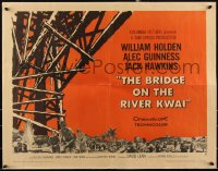 2k0761 BRIDGE ON THE RIVER KWAI style B 1/2sh 1958 William Holden, Alec Guinness, David Lean WWII classic!