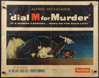 2k0767 DIAL M FOR MURDER 1/2sh 1954 Alfred Hitchcock, attacked Grace Kelly reaches for phone!