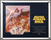 2k0770 EMPIRE STRIKES BACK 1/2sh R1981 George Lucas sci-fi classic, cool artwork by Tom Jung!