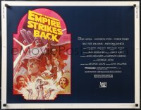 2k0769 EMPIRE STRIKES BACK 1/2sh R1982 George Lucas sci-fi classic, cool artwork by Tom Jung!