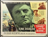 2k0778 LONELY ARE THE BRAVE 1/2sh 1962 Kirk Douglas classic, who was strong enough to tame him?