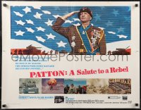 2k0781 PATTON 1/2sh 1970 General George C. Scott military World War II classic!
