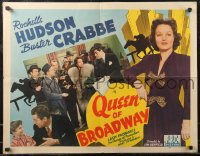2k0785 QUEEN OF BROADWAY blue style 1/2sh 1942 bookie Rochelle Hudson, Buster Crabbe & Mayo, rare!