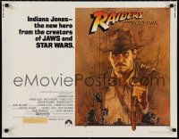 2k0786 RAIDERS OF THE LOST ARK int'l 1/2sh 1981 great art of adventurer Harrison Ford by Amsel!