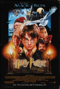 2k1048 HARRY POTTER & THE PHILOSOPHER'S STONE advance 1sh 2001 Hedwig the owl, Sorcerer's Stone!