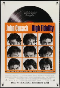 2k1057 HIGH FIDELITY DS 1sh 2000 John Cusack, great record album & sleeve design!