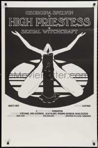 2k1058 HIGH PRIESTESS OF SEXUAL WITCHCRAFT 1sh 1973 Georgina Spelvin, sexy art of woman w/candle!