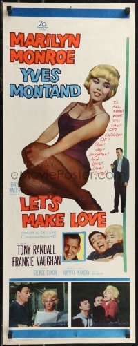 2k0739 LET'S MAKE LOVE insert 1960 great images of super sexy Marilyn Monroe & Yves Montand!