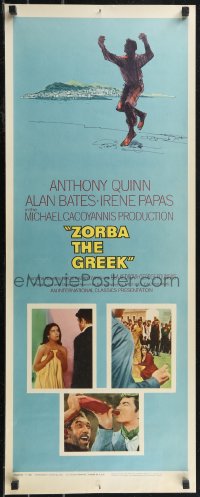2k0756 ZORBA THE GREEK insert 1965 Anthony Quinn, Irene Papas, Alan Bates, Michael Cacoyannis