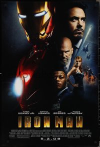 2k1092 IRON MAN advance DS 1sh 2008 Robert Downey Jr. is Iron Man, Gwyneth Paltrow!