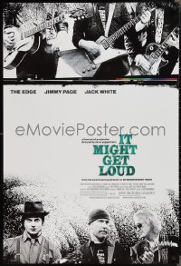 2k1095 IT MIGHT GET LOUD 1sh 2008 guitarist greats Jimmy Page, The Edge & Jack White!