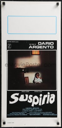 2k0284 SUSPIRIA Italian locandina 1977 classic Dario Argento giallo horror, Harper, white title!