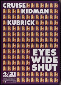 2k0548 EYES WIDE SHUT video Japanese 29x41 1999 Stanley Kubrick, many small images of Cruise & Kidman