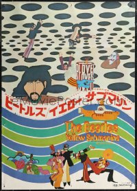 2k0693 YELLOW SUBMARINE Japanese 1969 great psychedelic art of the Beatles, nothing is real!