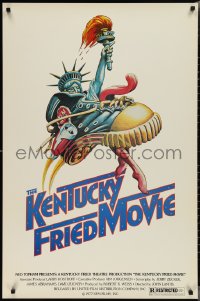 2k1119 KENTUCKY FRIED MOVIE 1sh 1977 John Landis directed comedy, wacky tennis shoe art!