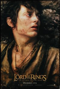 2k1156 LORD OF THE RINGS: THE RETURN OF THE KING teaser DS 1sh 2003 Elijah Wood as tortured Frodo!