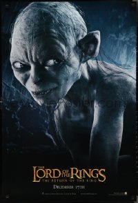 2k1154 LORD OF THE RINGS: THE RETURN OF THE KING teaser DS 1sh 2003 CGI Andy Serkis as Gollum!