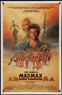 2k1164 MAD MAX BEYOND THUNDERDOME 1sh 1985 art of Mel Gibson & Tina Turner by Richard Amsel