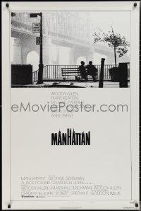 2k1172 MANHATTAN style B 1sh 1979 classic image of Woody Allen & Diane Keaton by bridge!