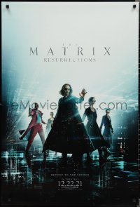 2k1178 MATRIX RESURRECTIONS IMAX teaser DS 1sh 2021 Keanu Reeves, Carrie-Anne Moss, top cast!