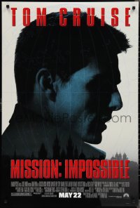 2k1186 MISSION IMPOSSIBLE advance DS 1sh 1996 Tom Cruise, Jon Voight, Brian De Palma directed!