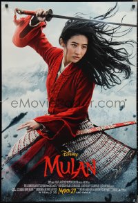 2k1193 MULAN advance DS 1sh 2020 Walt Disney live action remake, Yifei Liu in the title role w/sword!