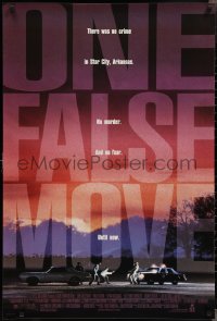 2k1217 ONE FALSE MOVE 1sh 1992 Bill Paxton, Cynda Williams, Carl Franklin