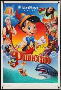 2k1234 PINOCCHIO DS 1sh R1992 Disney classic cartoon about wooden boy who wants to be real!