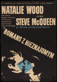 2k0478 LOVE WITH THE PROPER STRANGER Polish 23x33 1965 Natalie Wood & Steve McQueen by Lenk!