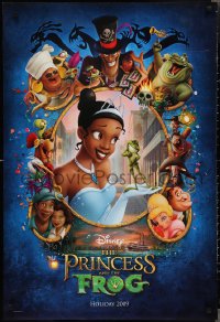 2k1244 PRINCESS & THE FROG advance DS 1sh 2009 art of bayou characters on blue background!