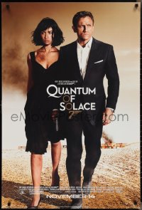 2k1251 QUANTUM OF SOLACE advance DS 1sh 2008 Daniel Craig as James Bond, sexy Olga Kurylenko!