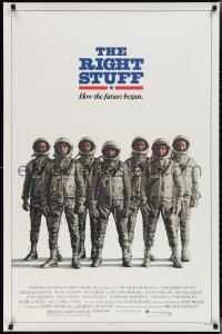 2k1274 RIGHT STUFF advance 1sh 1983 great line up of the first NASA astronauts all suited up!