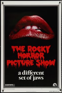 2k1284 ROCKY HORROR PICTURE SHOW 1sh R1980s classic lips, a different set of jaws!
