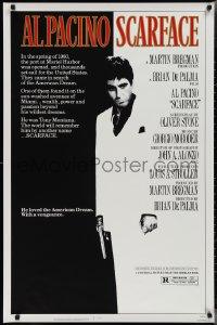 2k1291 SCARFACE 1sh 1983 Al Pacino as Tony Montana, Brian De Palma, Oliver Stone!