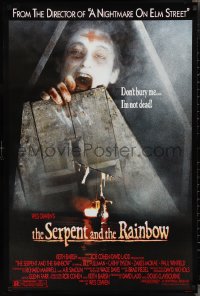 2k1295 SERPENT & THE RAINBOW 1sh 1988 directed by Wes Craven, don't bury me, I'm not dead!
