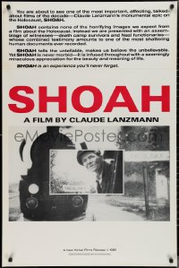 2k1304 SHOAH 1sh 1985 Claude Lanzmann's World War II documentary about the Holocaust!