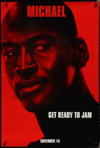 2k1320 SPACE JAM teaser DS 1sh 1996 cool close-up of basketball star Michael Jordan!