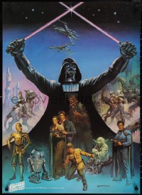 2k0176 EMPIRE STRIKES BACK 24x33 special poster 1980 Coca-Cola, Boris Vallejo, Darth Vader and cast!