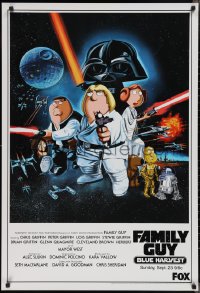 2k0112 FAMILY GUY BLUE HARVEST tv poster 2007 great Star Wars spoof comic art by Preite!