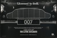 2k0179 LIVING DAYLIGHTS 12x18 special poster 1986 great image of classic Aston Martin car grill!